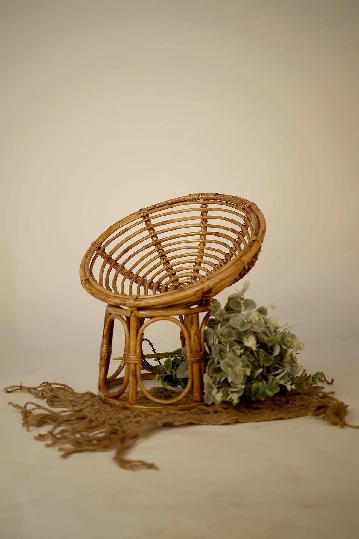Bamboo Chair Photo Posing Prop - Tiny Prop Store
