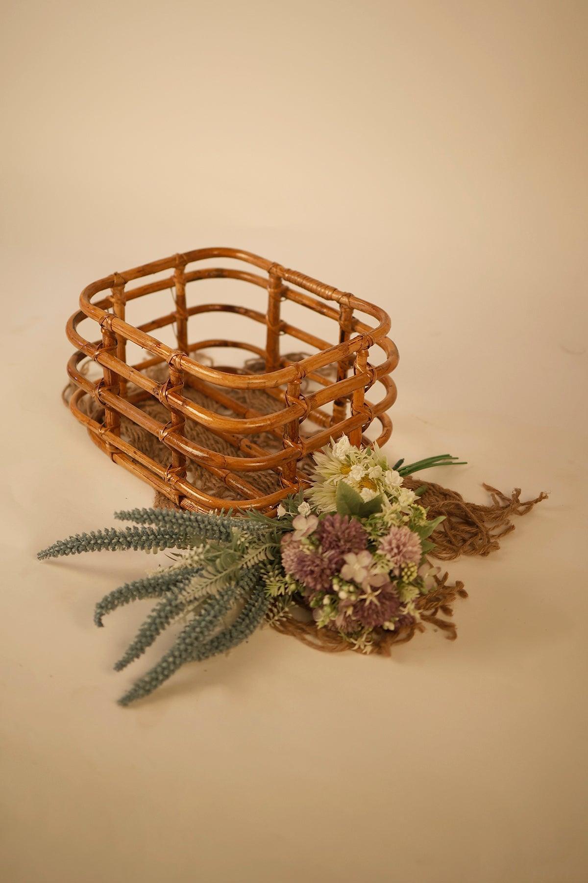 Newborn Baby Bamboo Posing Basket - Tiny Prop Store