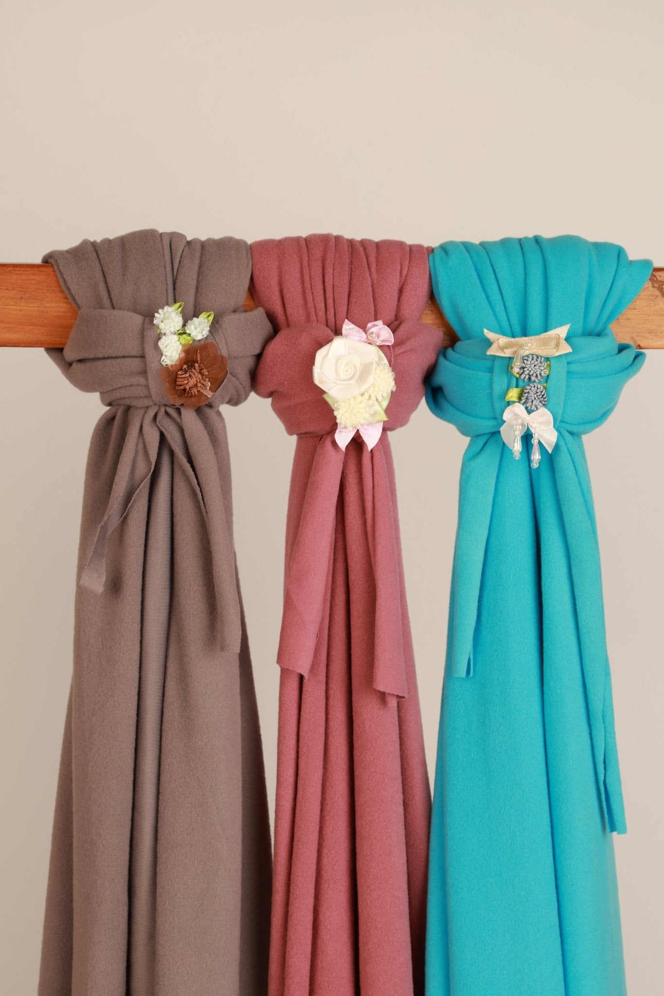 Newborn Photography Wraps - Soft Baby Wrap Set for Photoshoot - Handmade Stretchy Swaddle Wraps with Floral Headband - Tiny Prop Store