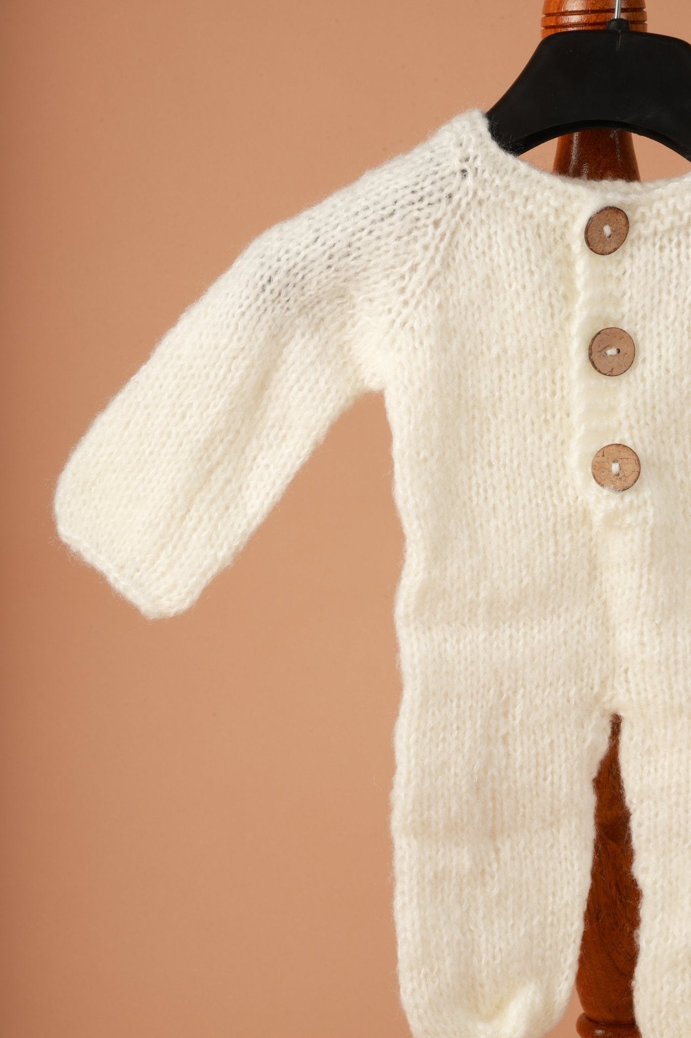 Newborn photoshoot Outfit | White Dress for Newborn Photos - Tiny Prop Store