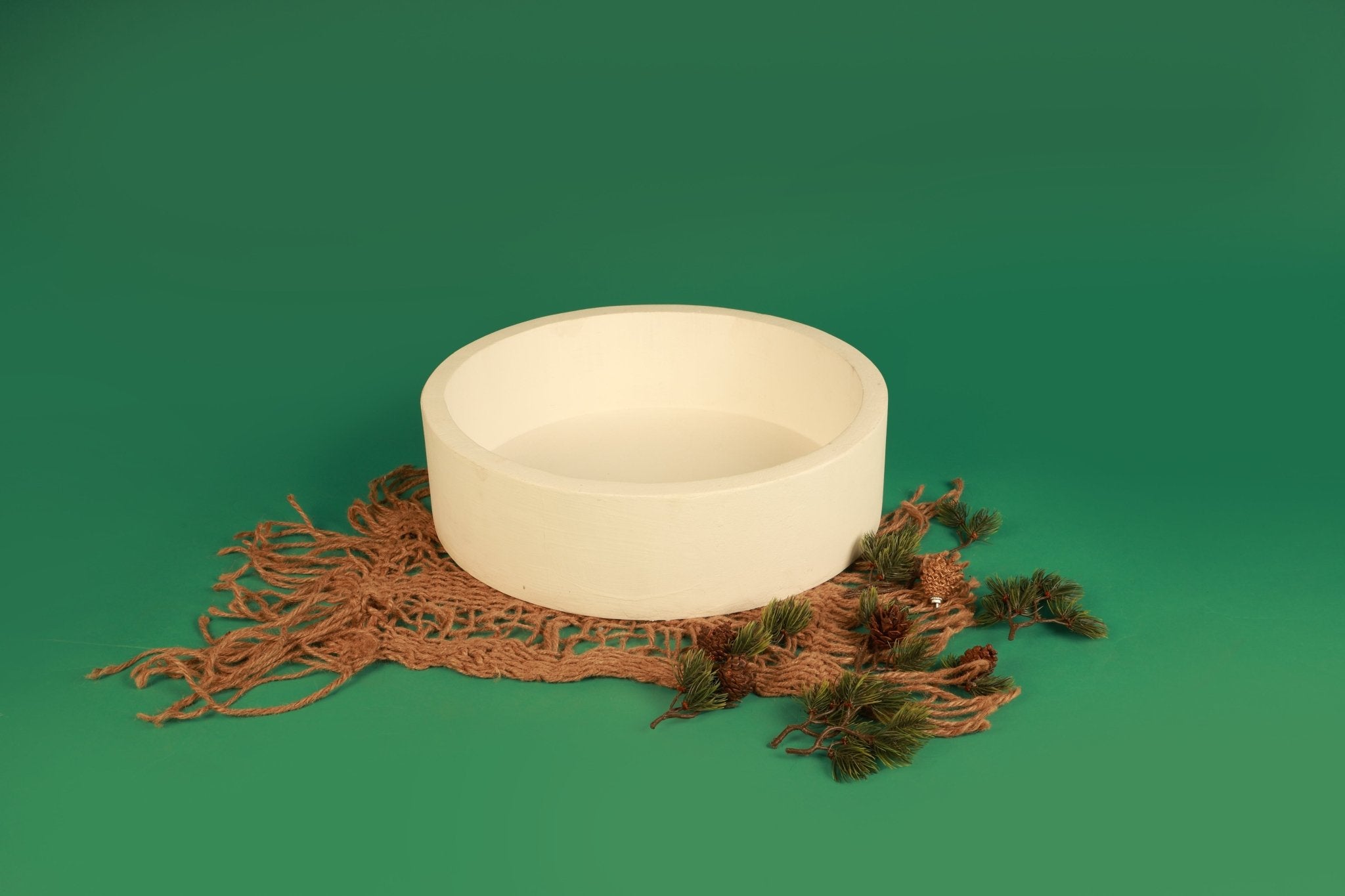 Vintage White Baby Photo Prop Bowl – A Must - Have for Newborn Photographers! - Tiny Prop Store