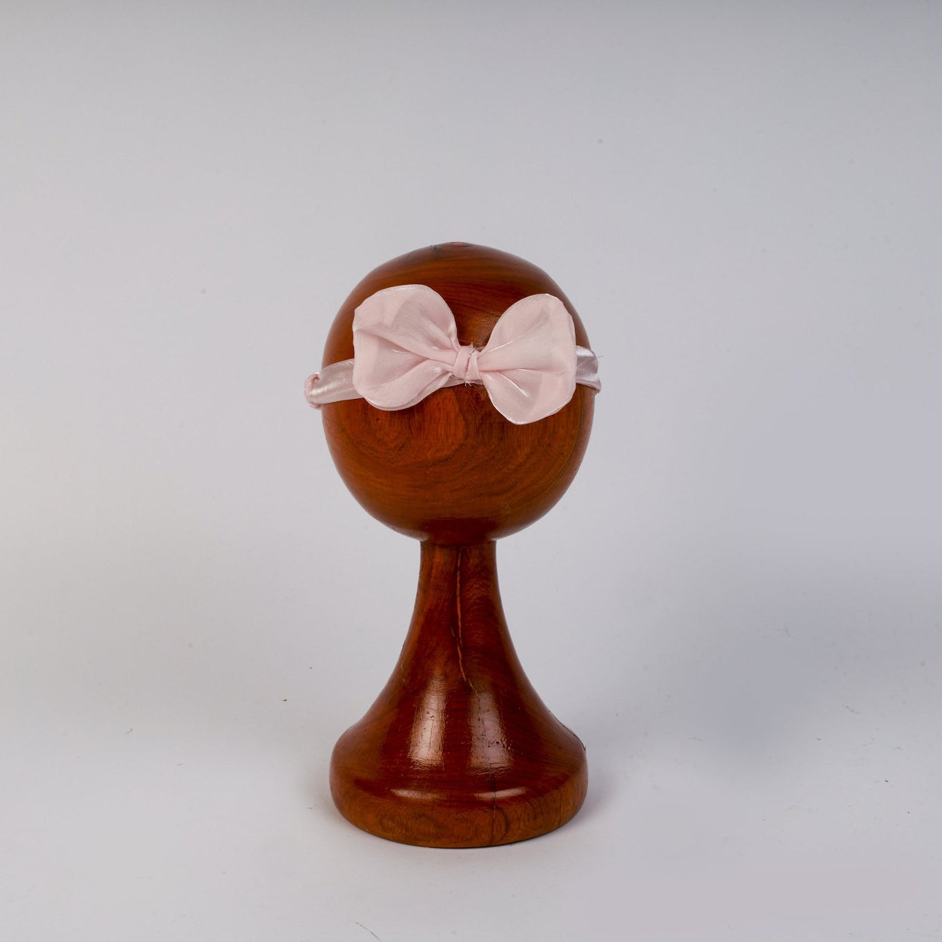 Baby Girl Photoshoot Dresses - Pink Satin Bow Romper with Headband - Tiny Prop Store