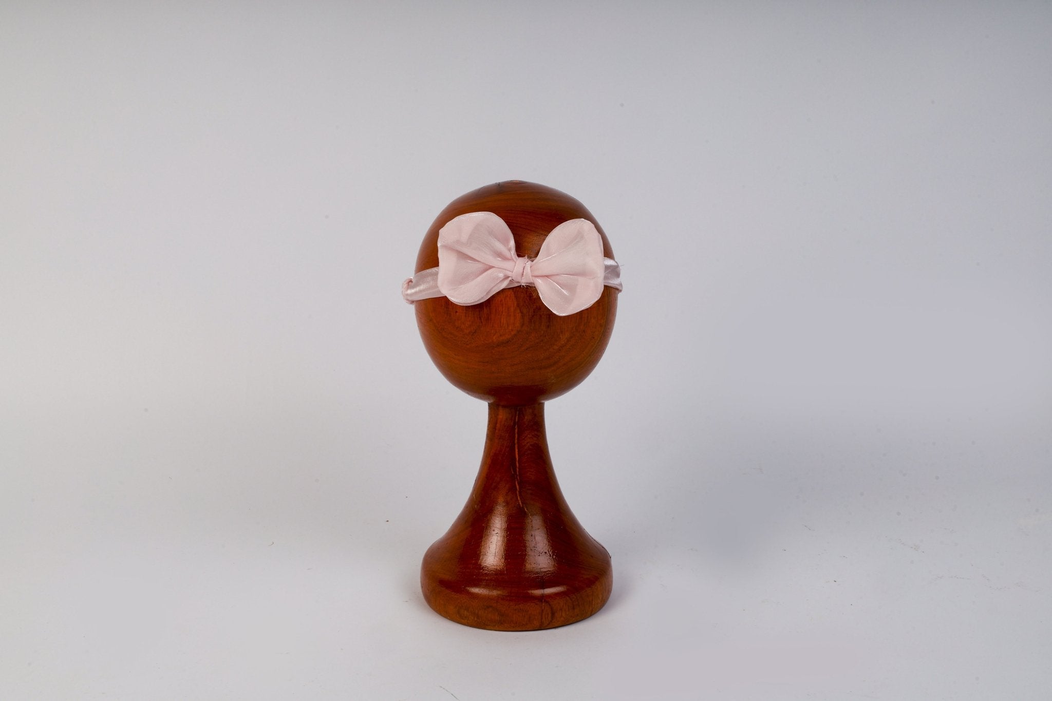 Baby Girl Photoshoot Dresses - Pink Satin Bow Romper with Headband - Tiny Prop Store