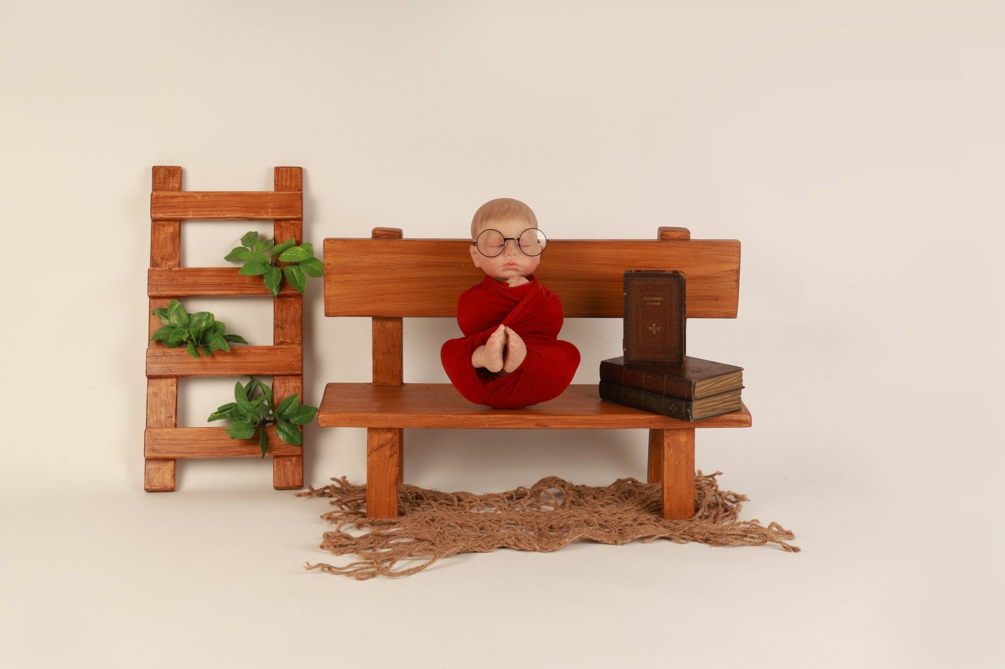 Baby Photography Bench & Ladder Prop – Infant Photo Prop - Tiny Prop Store