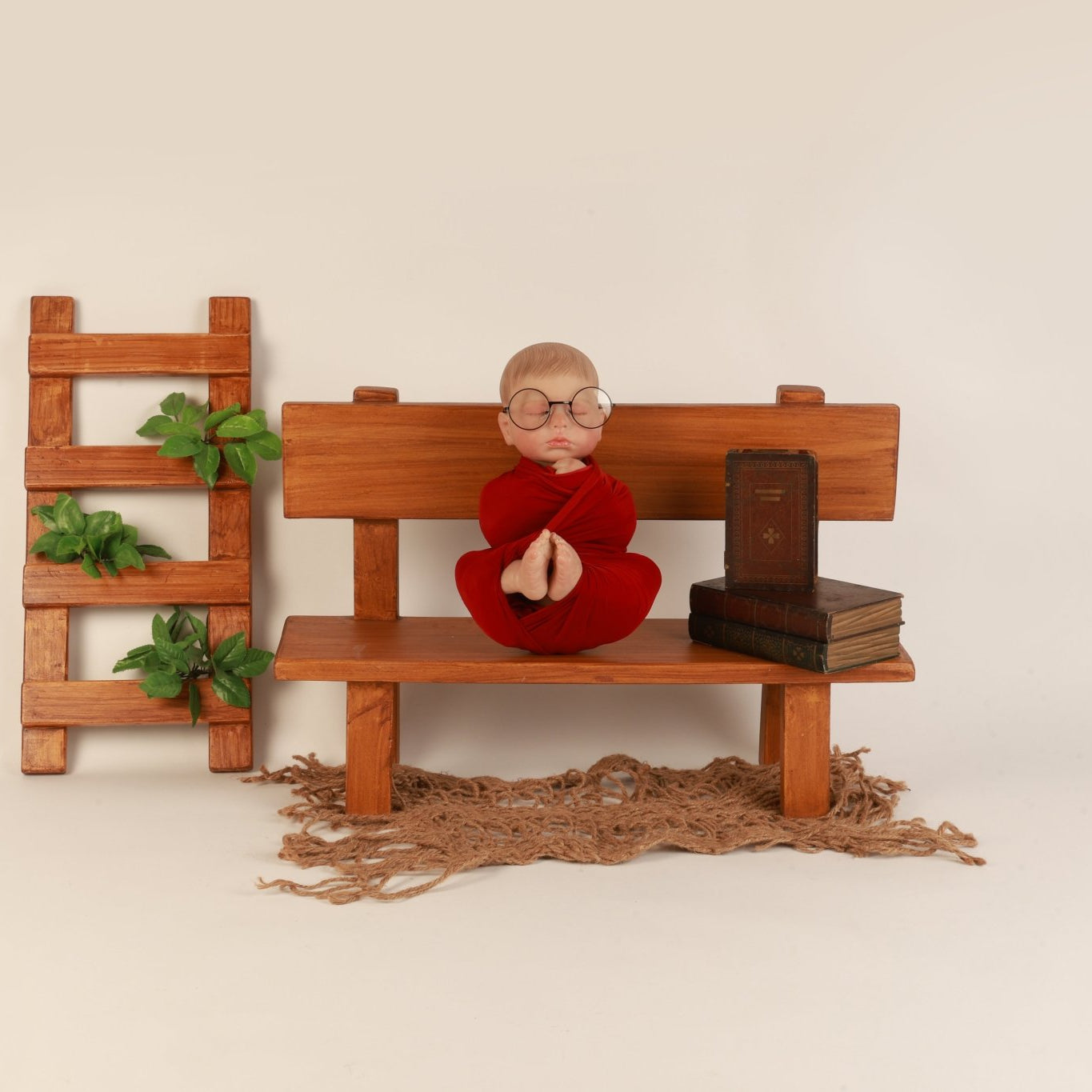 Baby Photography Bench & Ladder Prop – Infant Photo Prop - Tiny Prop Store
