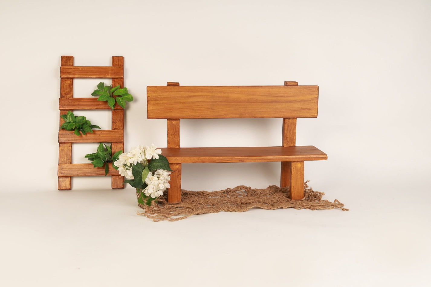 Baby Photography Bench & Ladder Prop – Infant Photo Prop - Tiny Prop Store