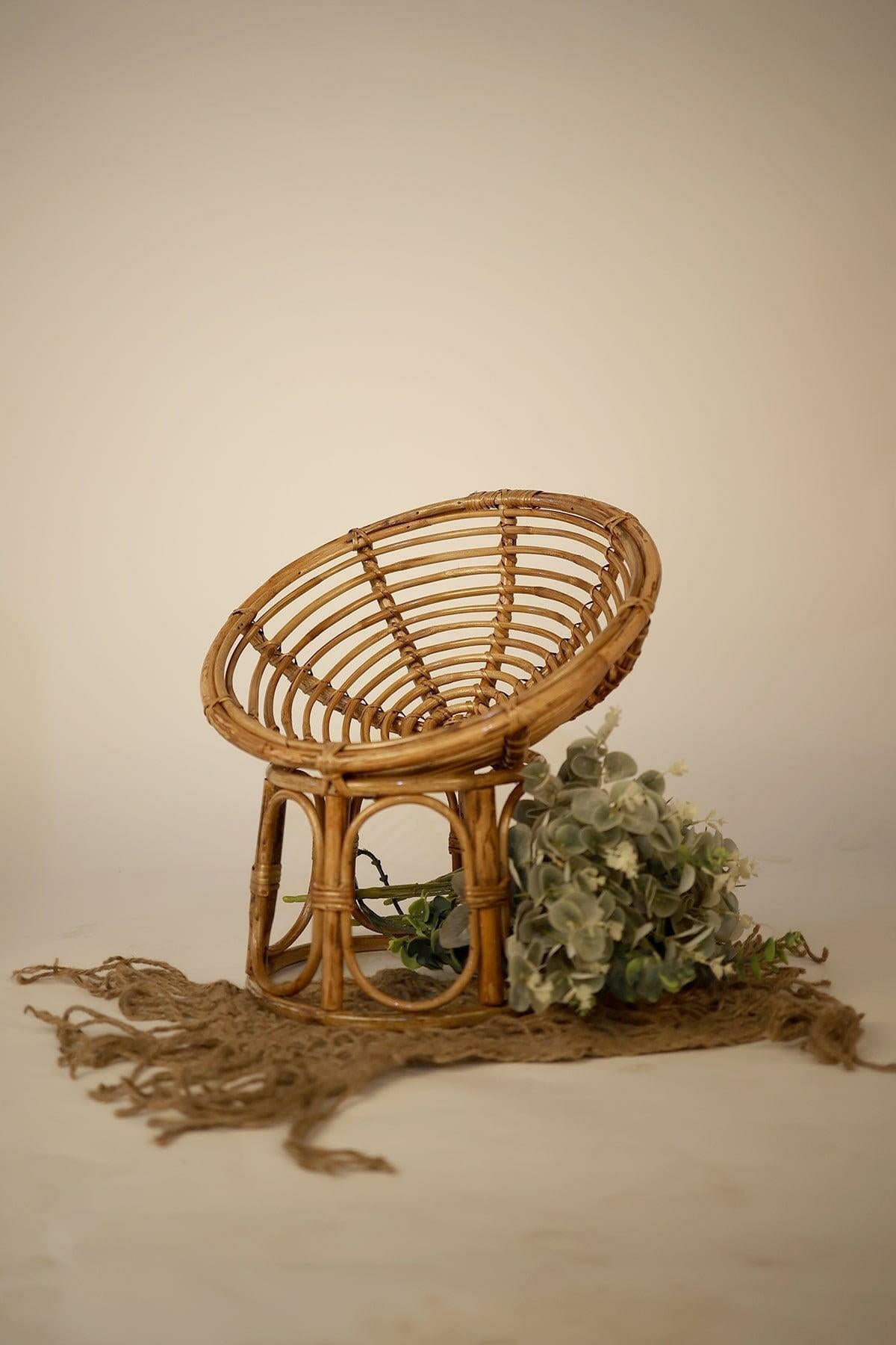 Bamboo Chair Photo Posing Prop - Tiny Prop Store