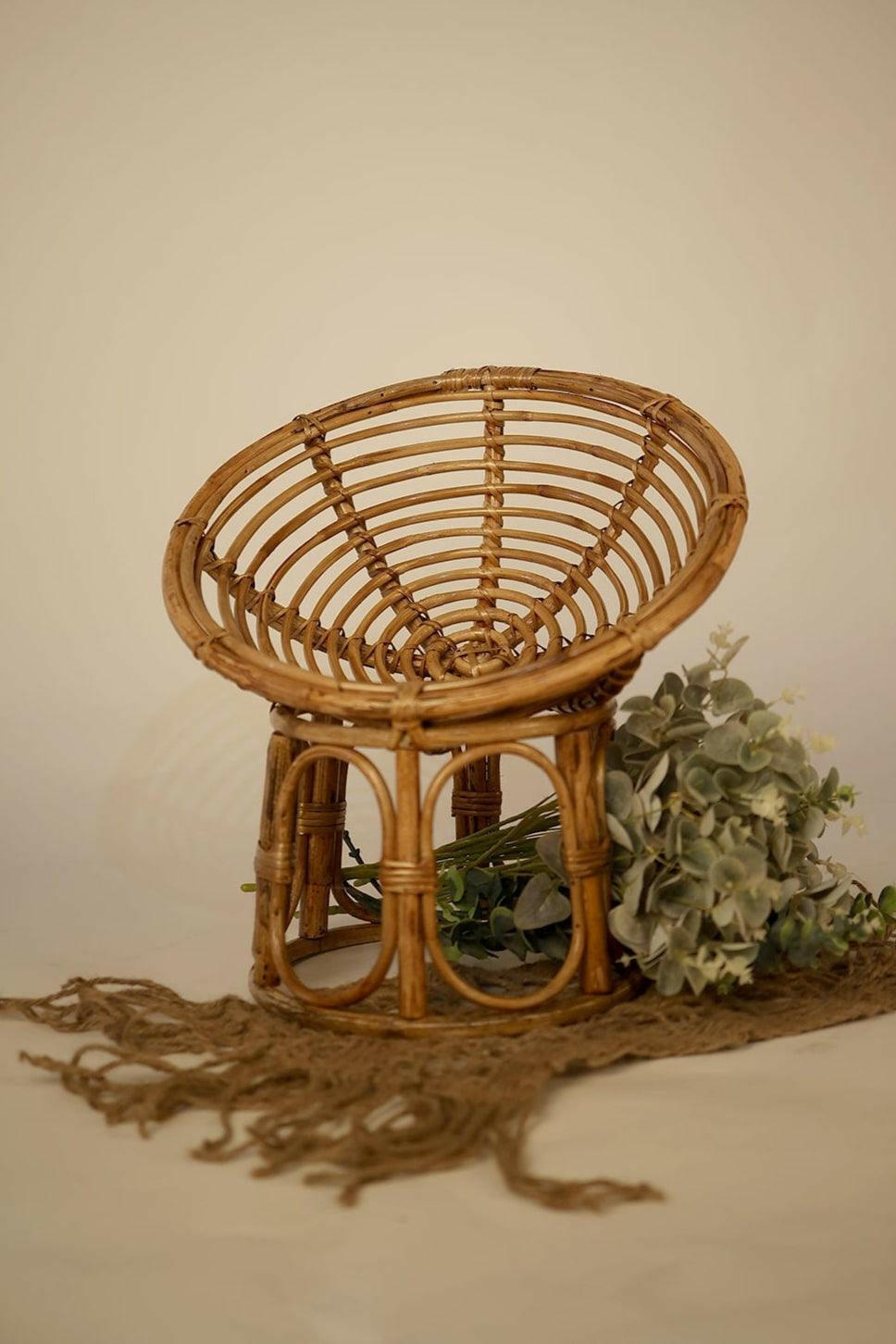 Bamboo Chair Photo Posing Prop - Tiny Prop Store