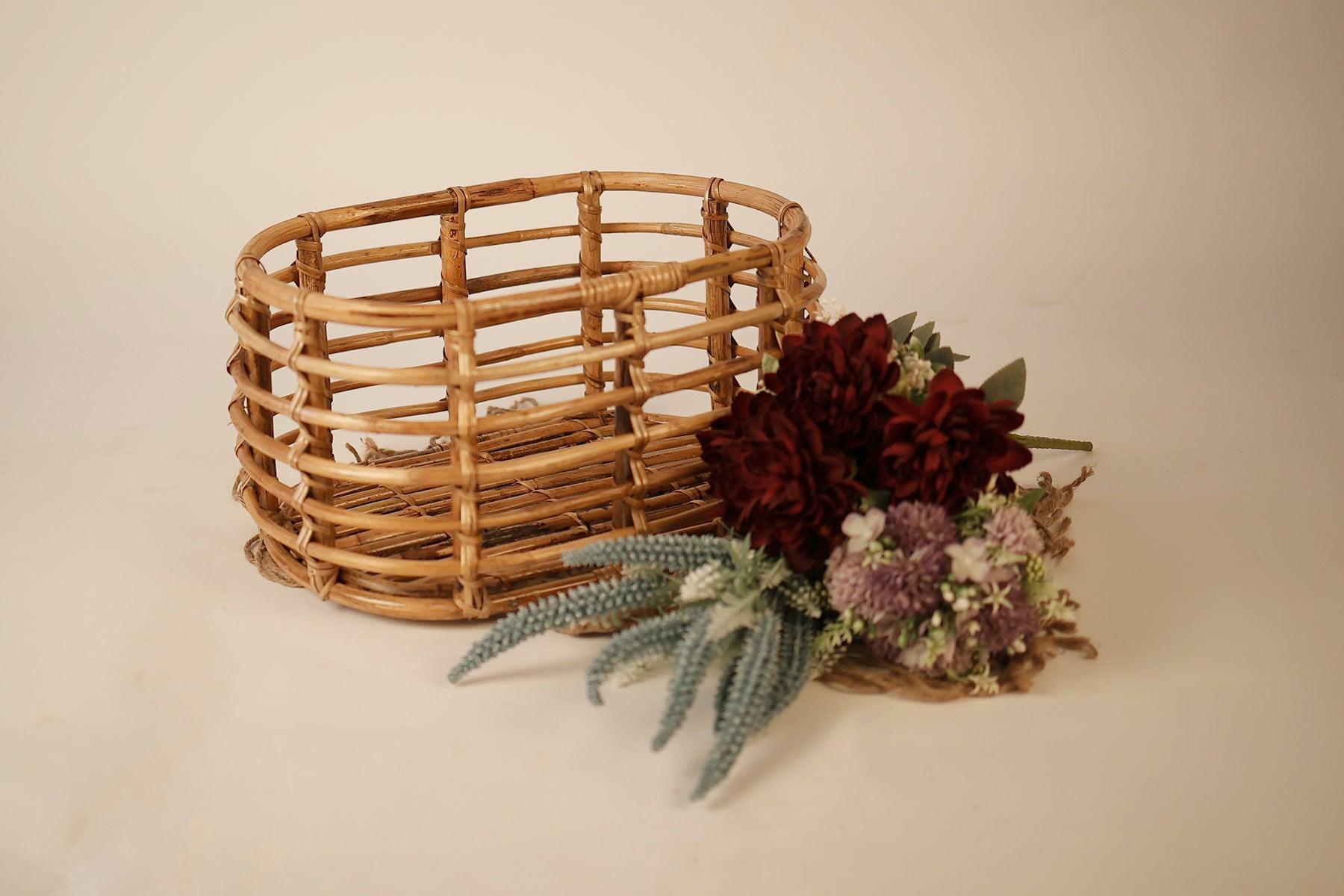 Bamboo Newborn Posing Basket Large - Tiny Prop Store