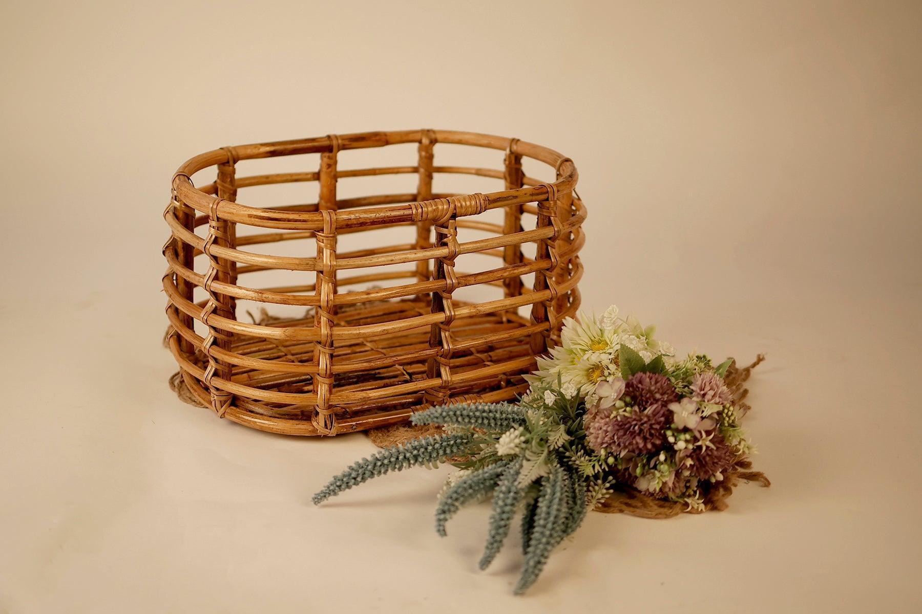 Bamboo Newborn Posing Basket Large - Tiny Prop Store