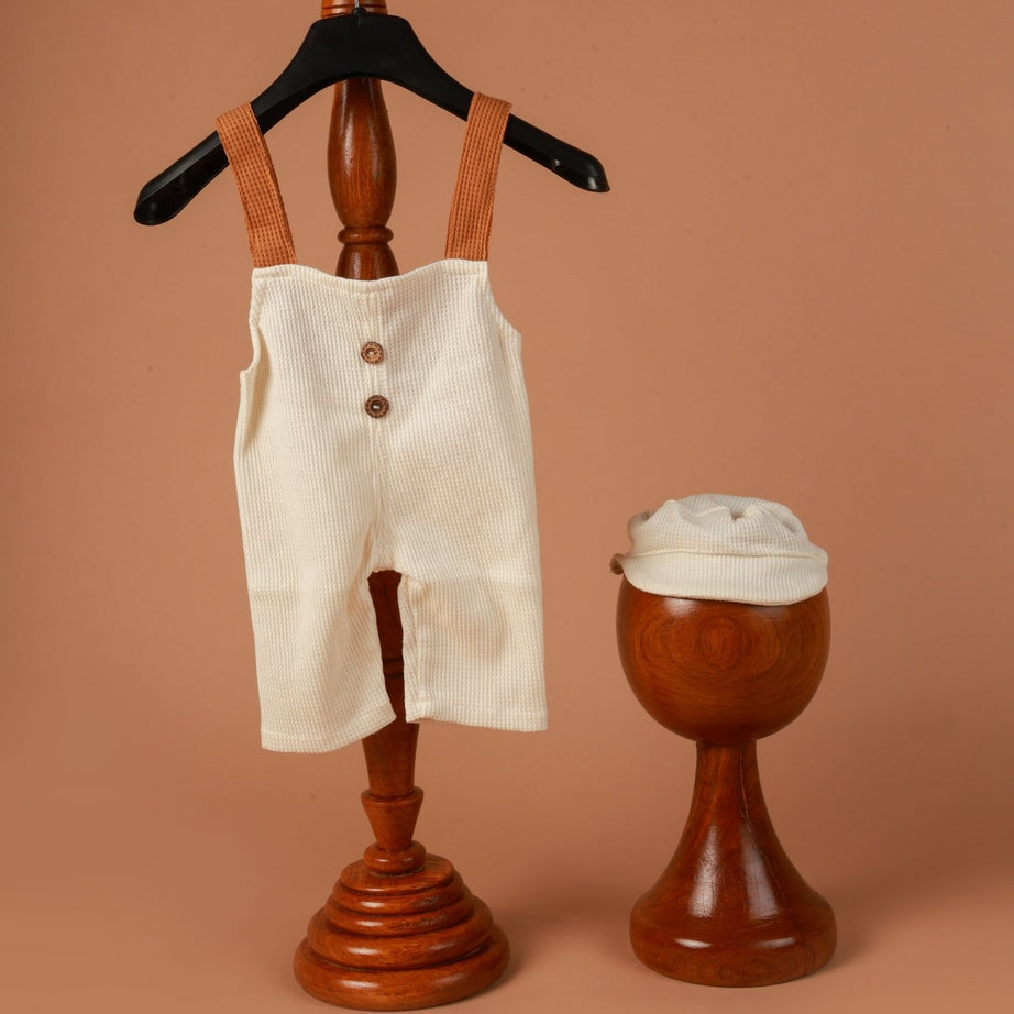 Classic Baby Jumpsuit – Handmade Newborn & Sitter Outfit | Photoshoot Dress for Baby Boy - Tiny Prop Store