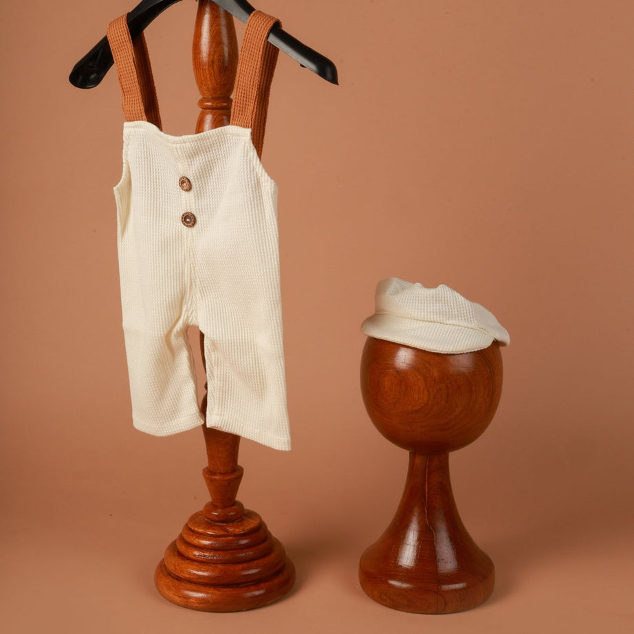 Classic Baby Jumpsuit – Handmade Newborn & Sitter Outfit | Photoshoot Dress for Baby Boy - Tiny Prop Store