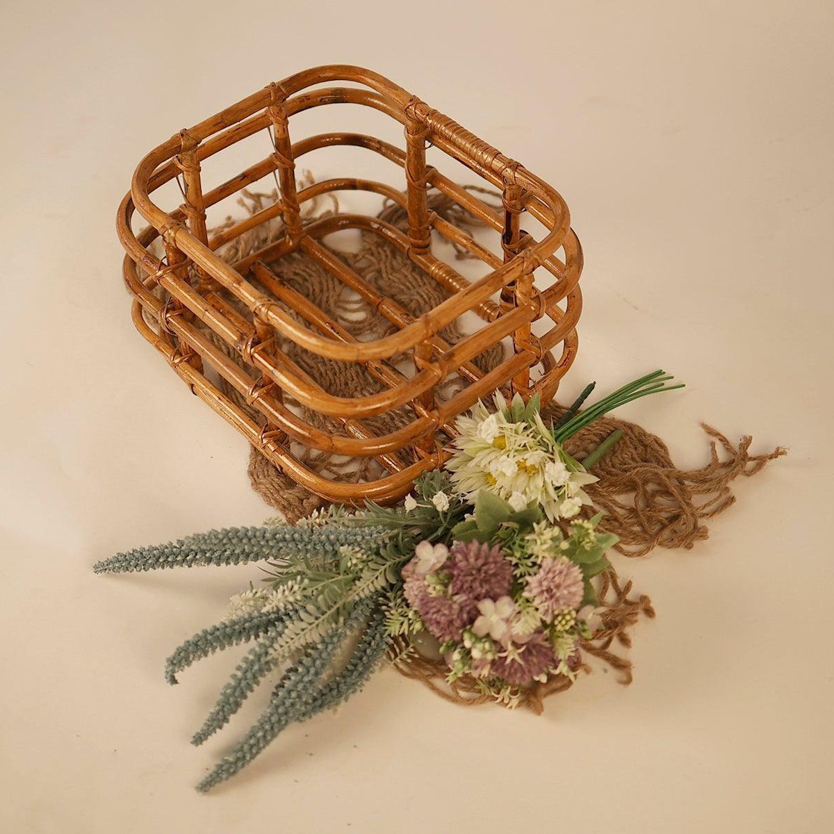 Newborn Baby Bamboo Posing Basket - Tiny Prop Store