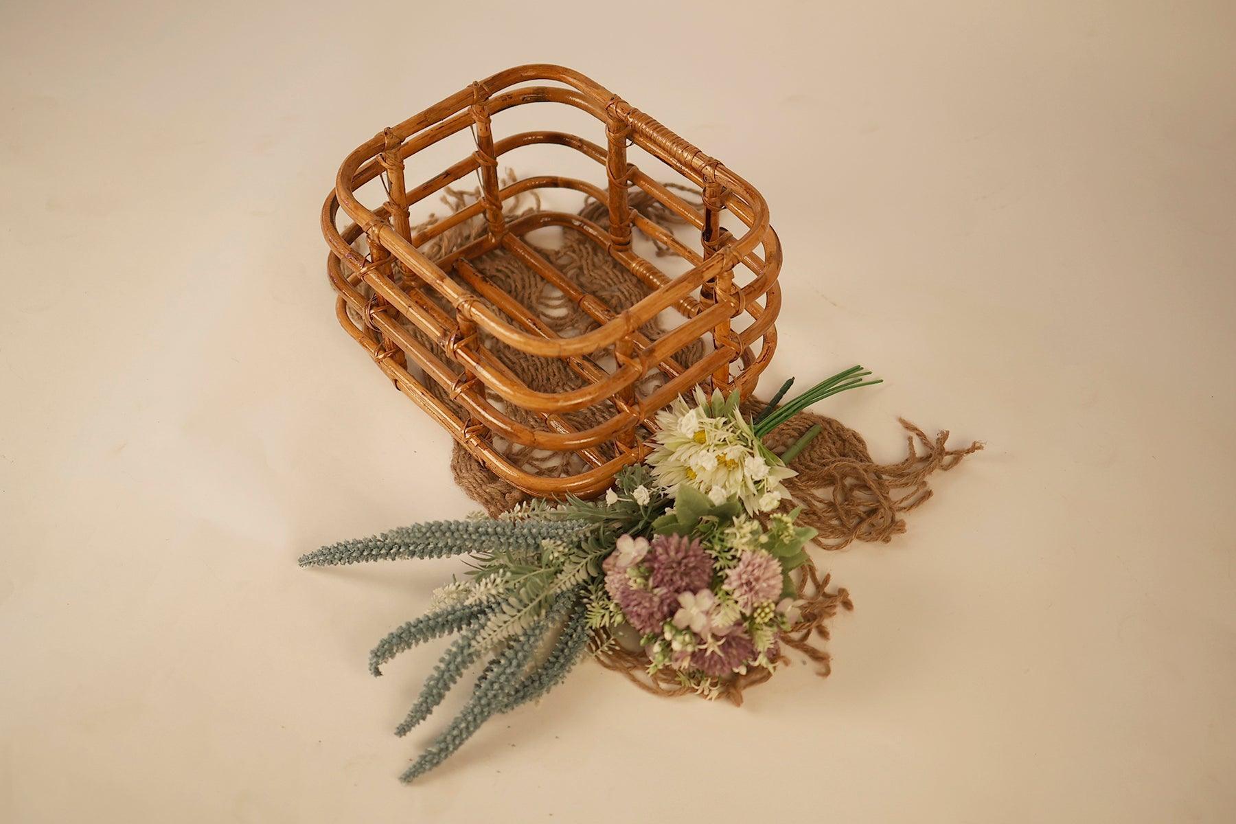 Newborn Baby Bamboo Posing Basket - Tiny Prop Store