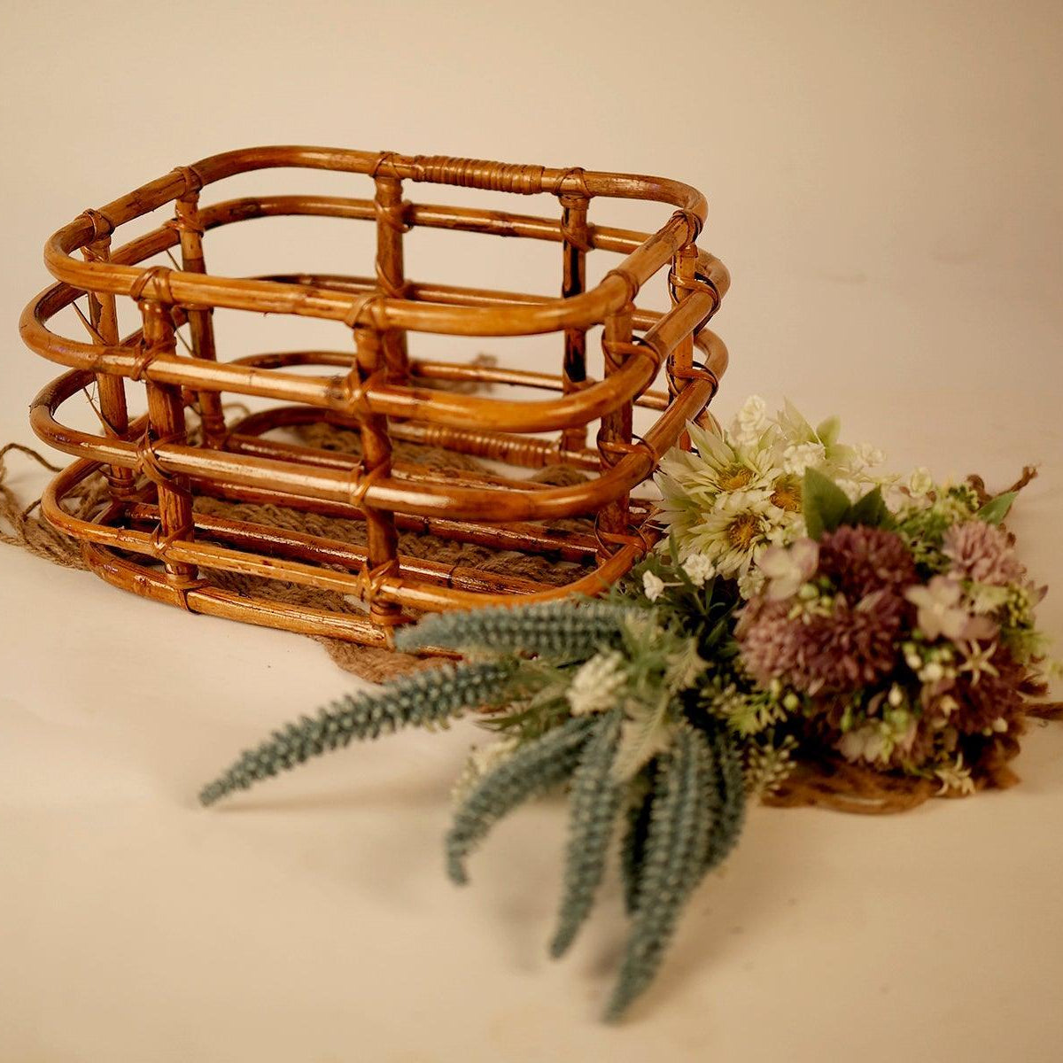 Newborn Baby Bamboo Posing Basket - Tiny Prop Store