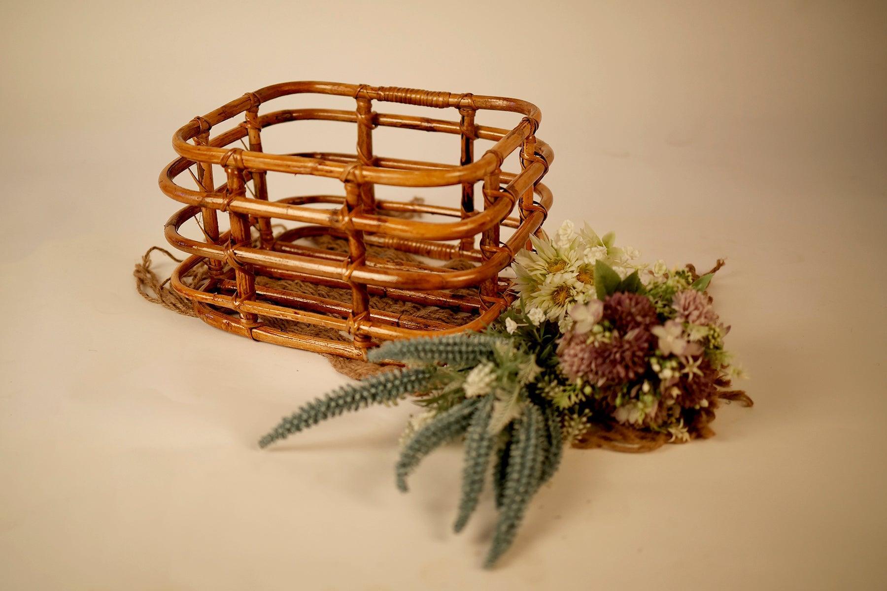 Newborn Baby Bamboo Posing Basket - Tiny Prop Store
