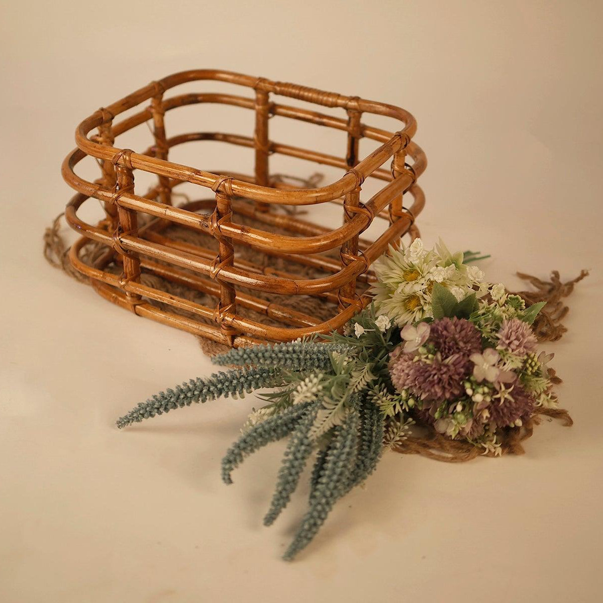 Newborn Baby Bamboo Posing Basket - Tiny Prop Store