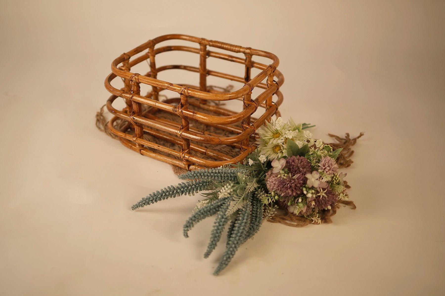Newborn Baby Bamboo Posing Basket - Tiny Prop Store