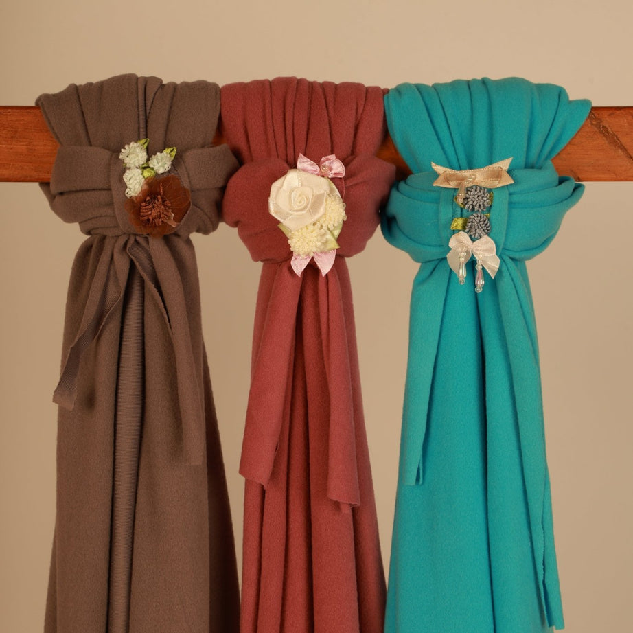 Newborn Photography Wraps - Soft Baby Wrap Set for Photoshoot - Handmade Stretchy Swaddle Wraps with Floral Headband - Tiny Prop Store