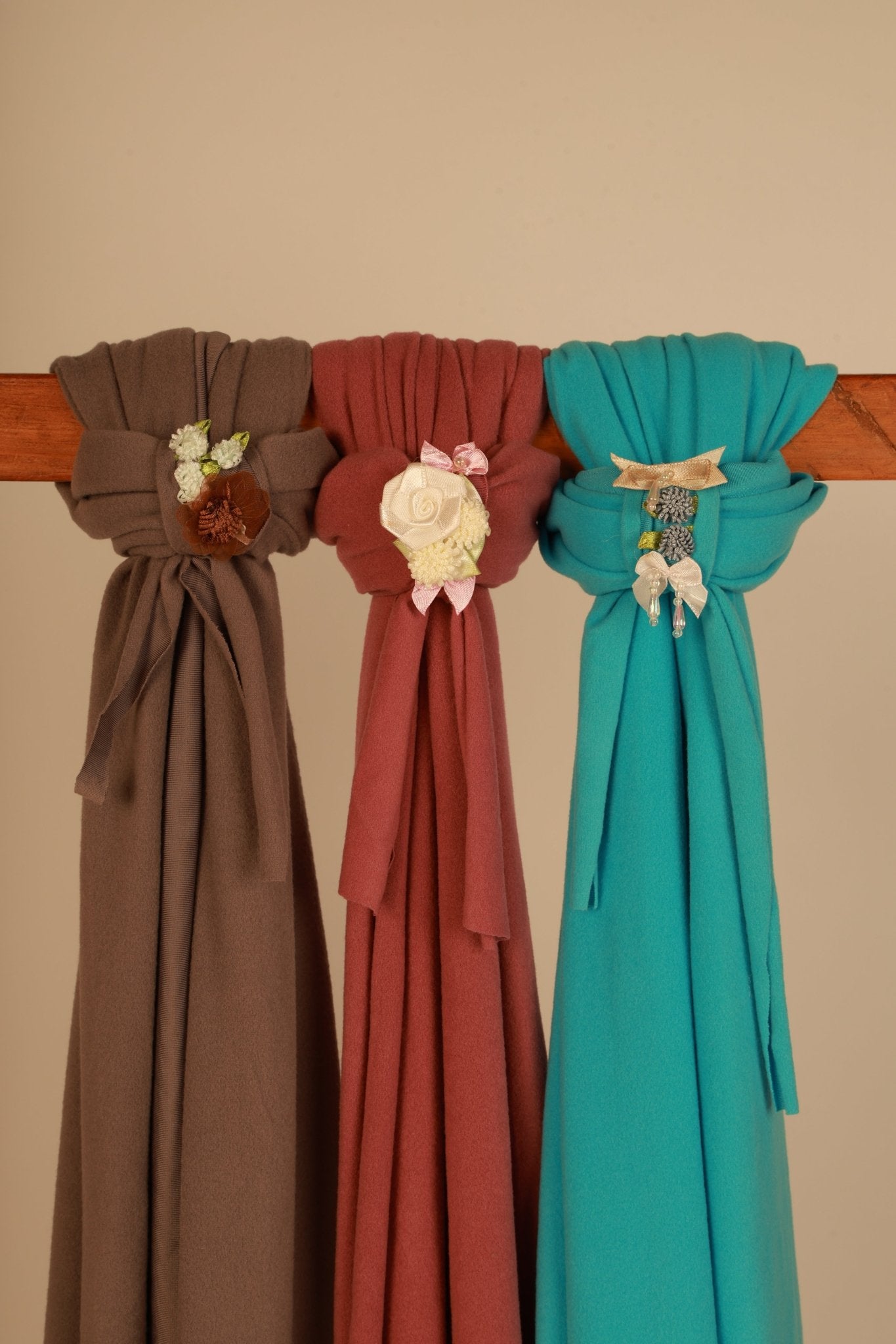 Newborn Photography Wraps - Soft Baby Wrap Set for Photoshoot - Handmade Stretchy Swaddle Wraps with Floral Headband - Tiny Prop Store