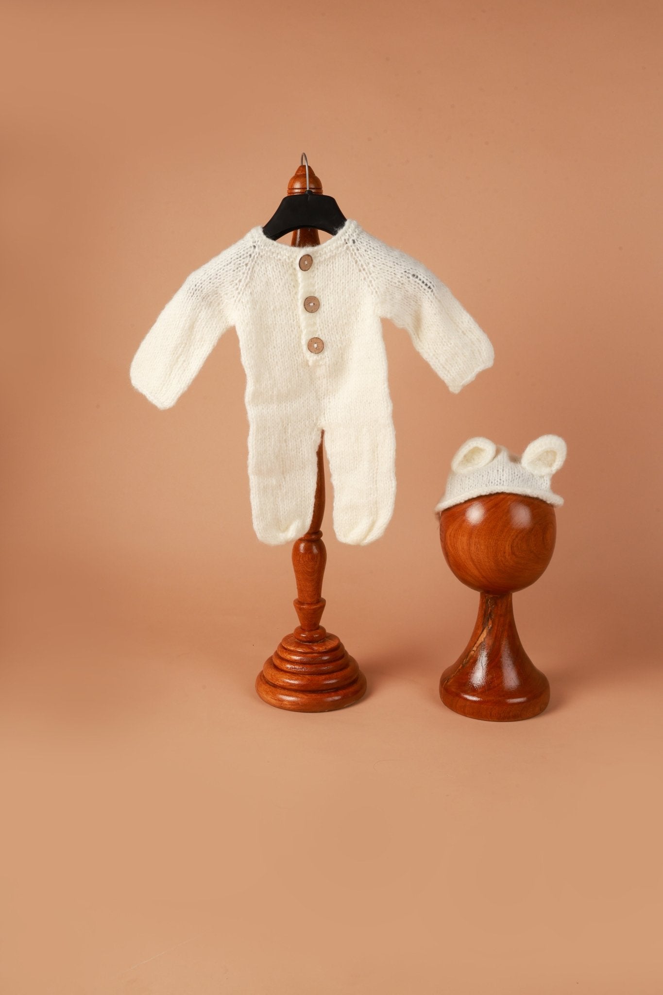 Newborn photoshoot Outfit | White Dress for Newborn Photos - Tiny Prop Store