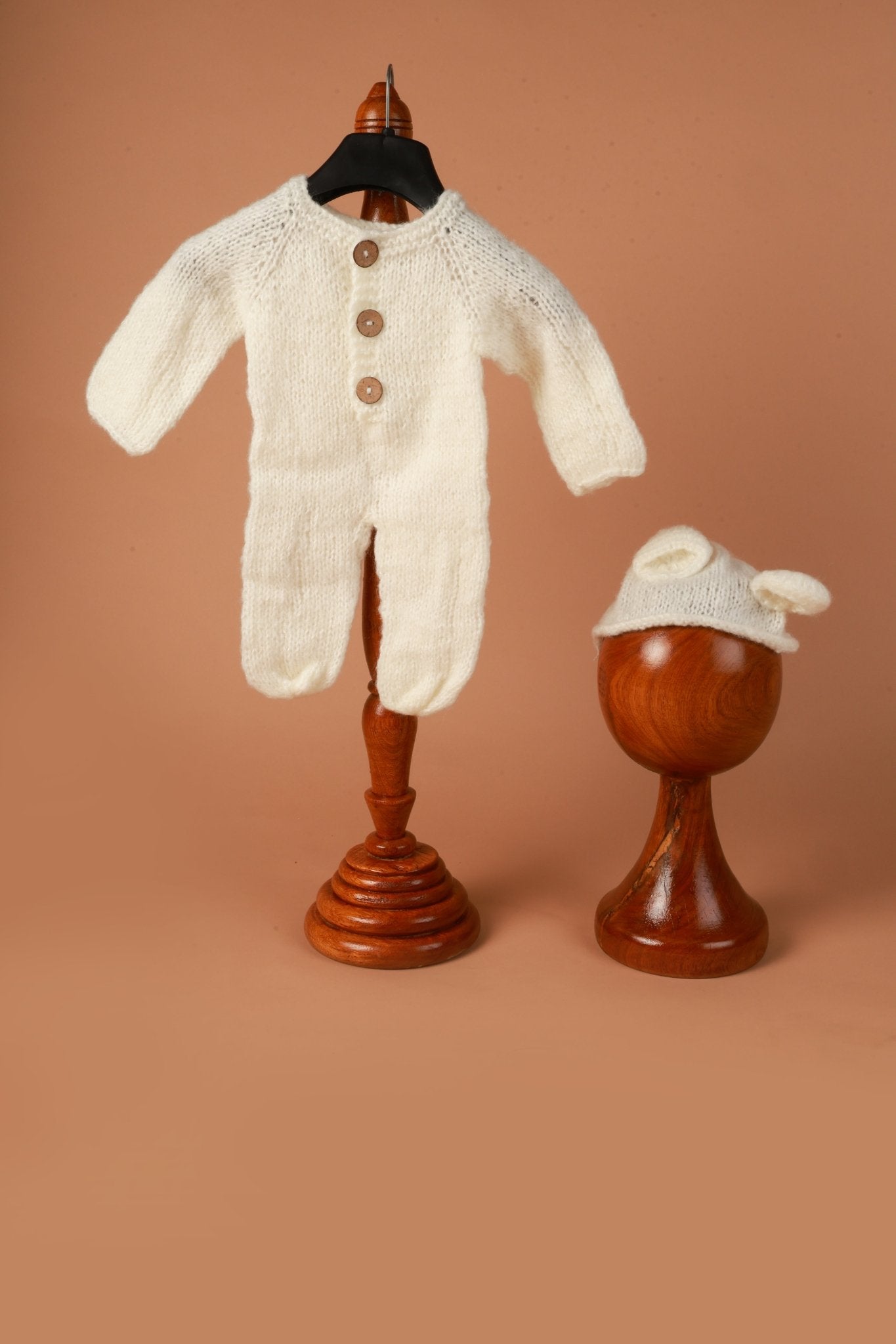 Newborn photoshoot Outfit | White Dress for Newborn Photos - Tiny Prop Store