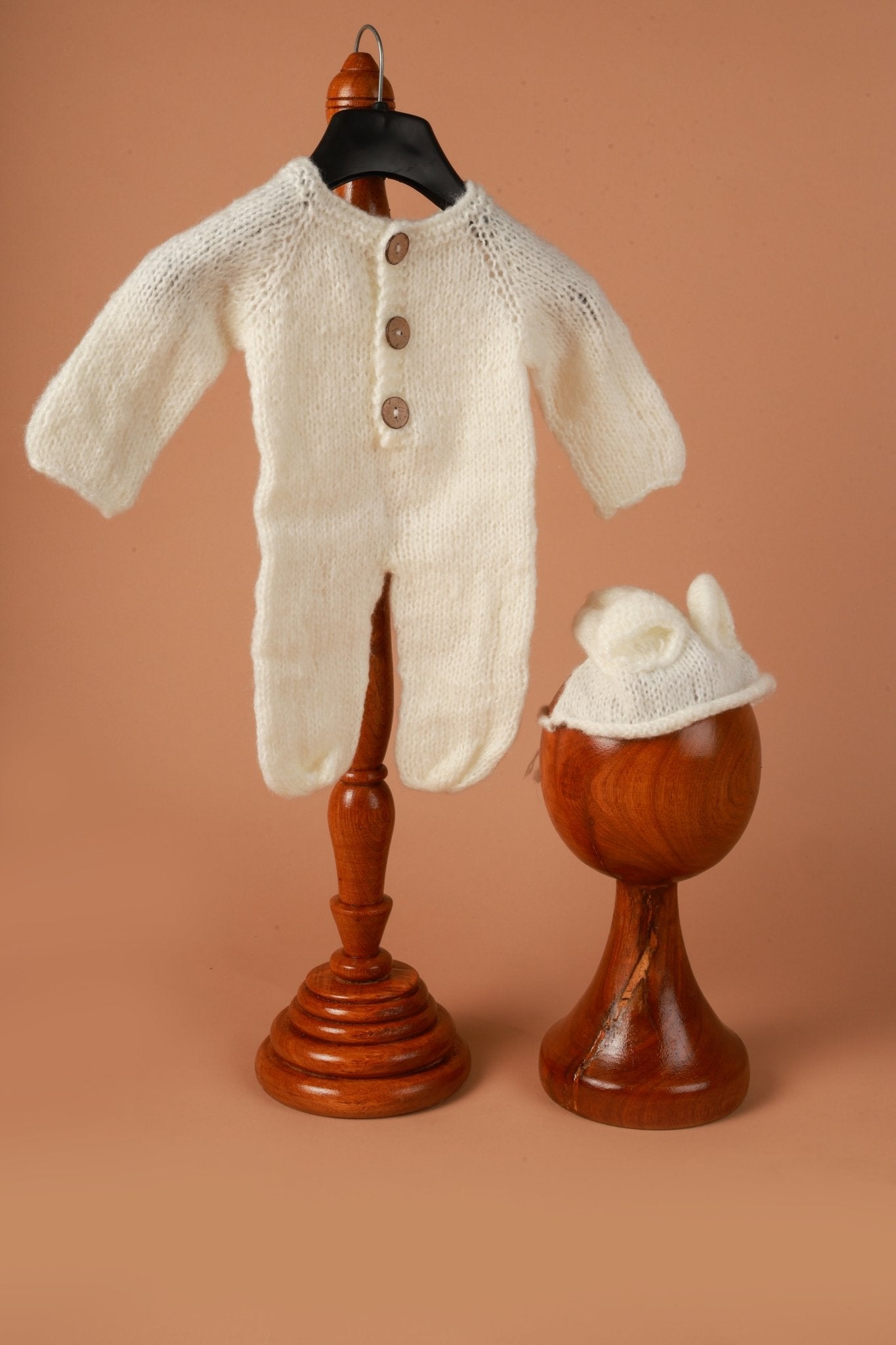 Newborn photoshoot Outfit | White Dress for Newborn Photos - Tiny Prop Store