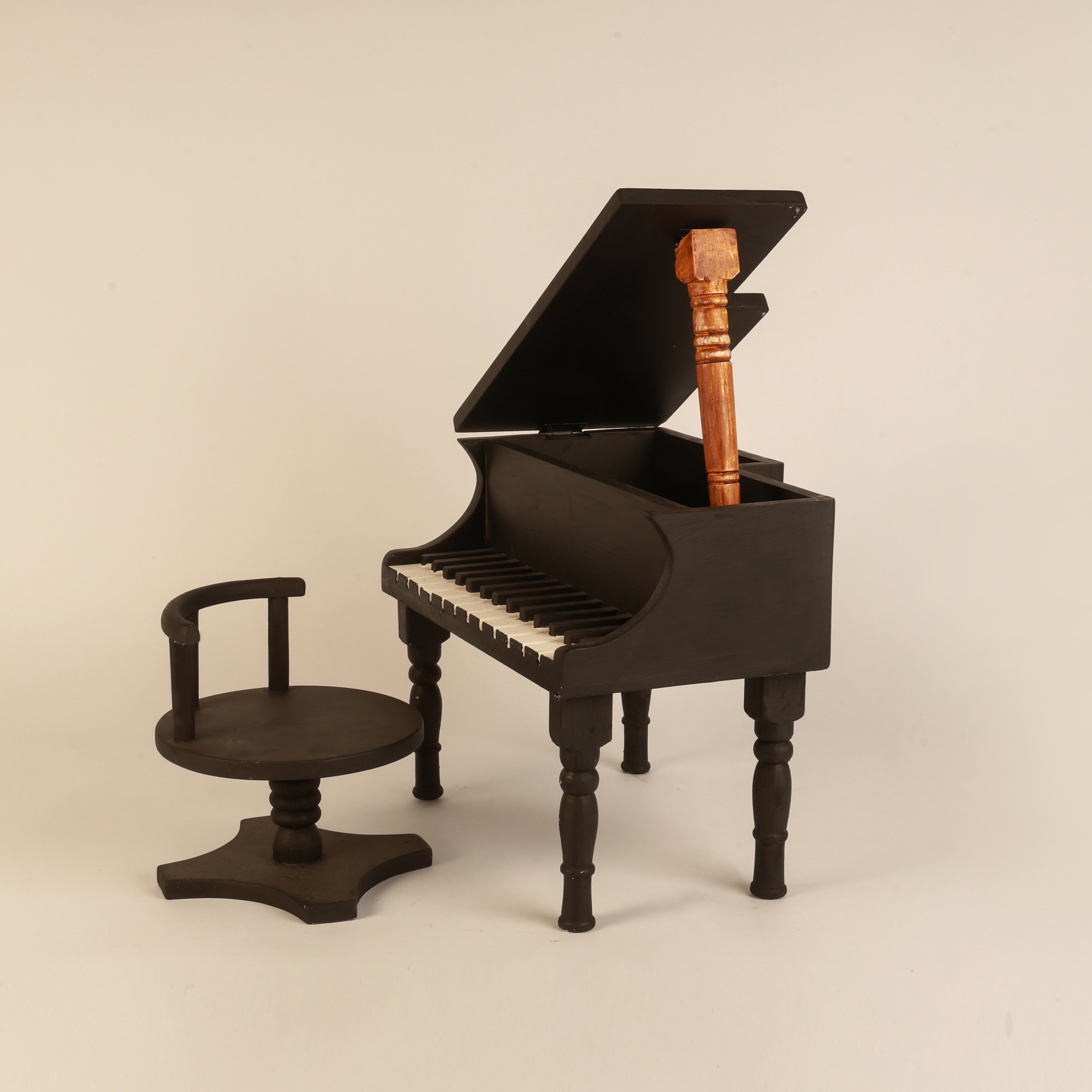 Mini Baby Grand Piano Photo Prop With Chair
