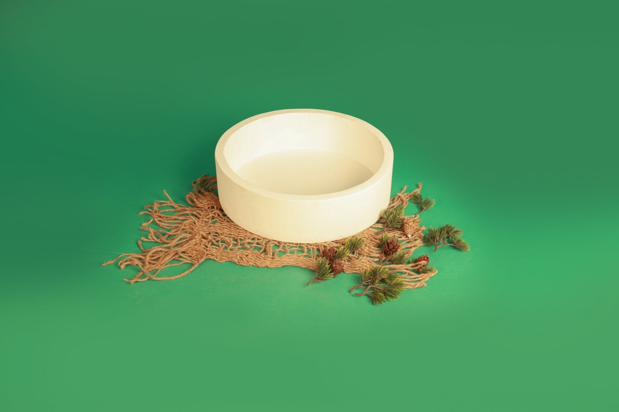 Vintage White Baby Photo Prop Bowl – A Must - Have for Newborn Photographers! - Tiny Prop Store