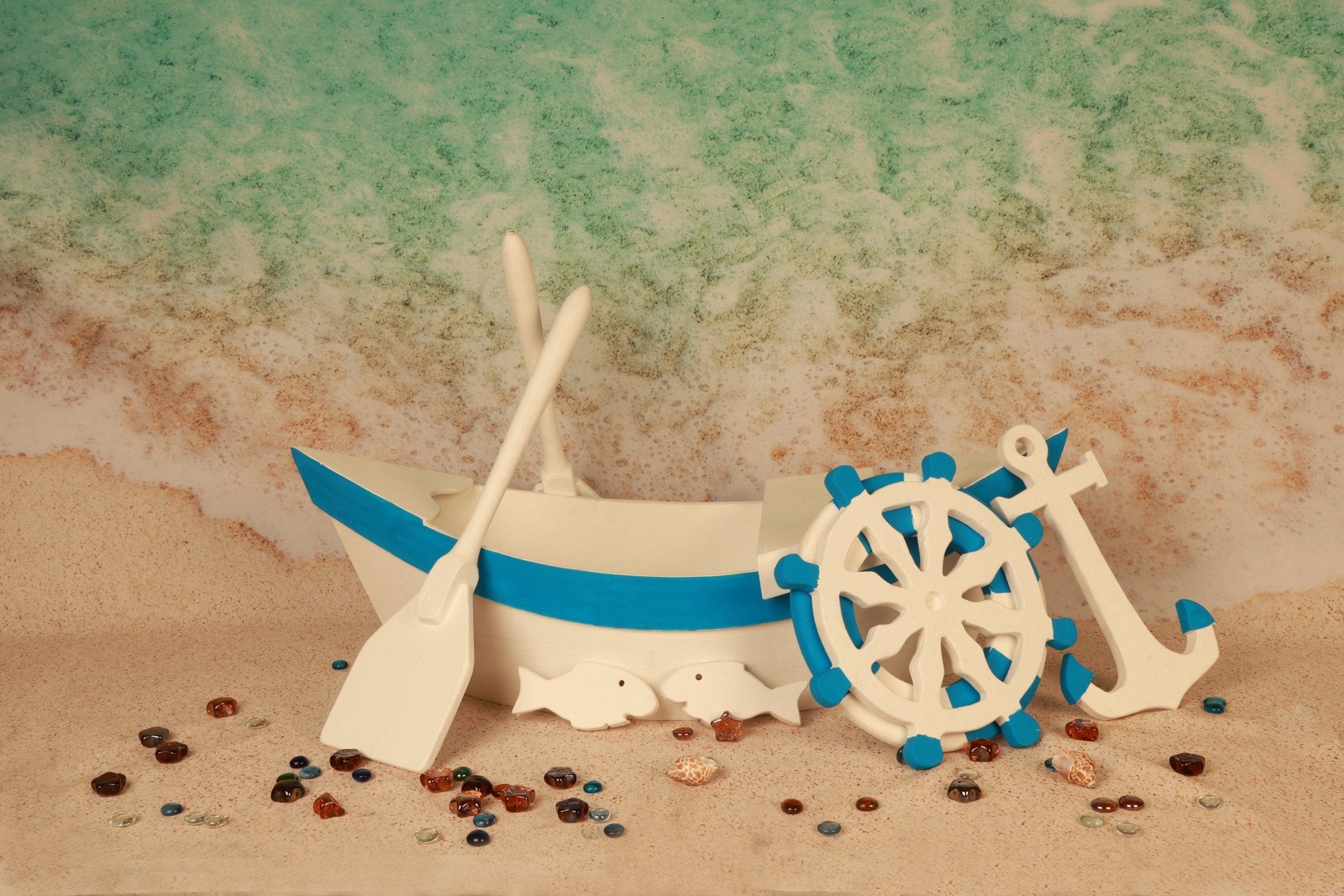 white boat photography prop for newborn and kids photo shoot - Tiny Prop Store