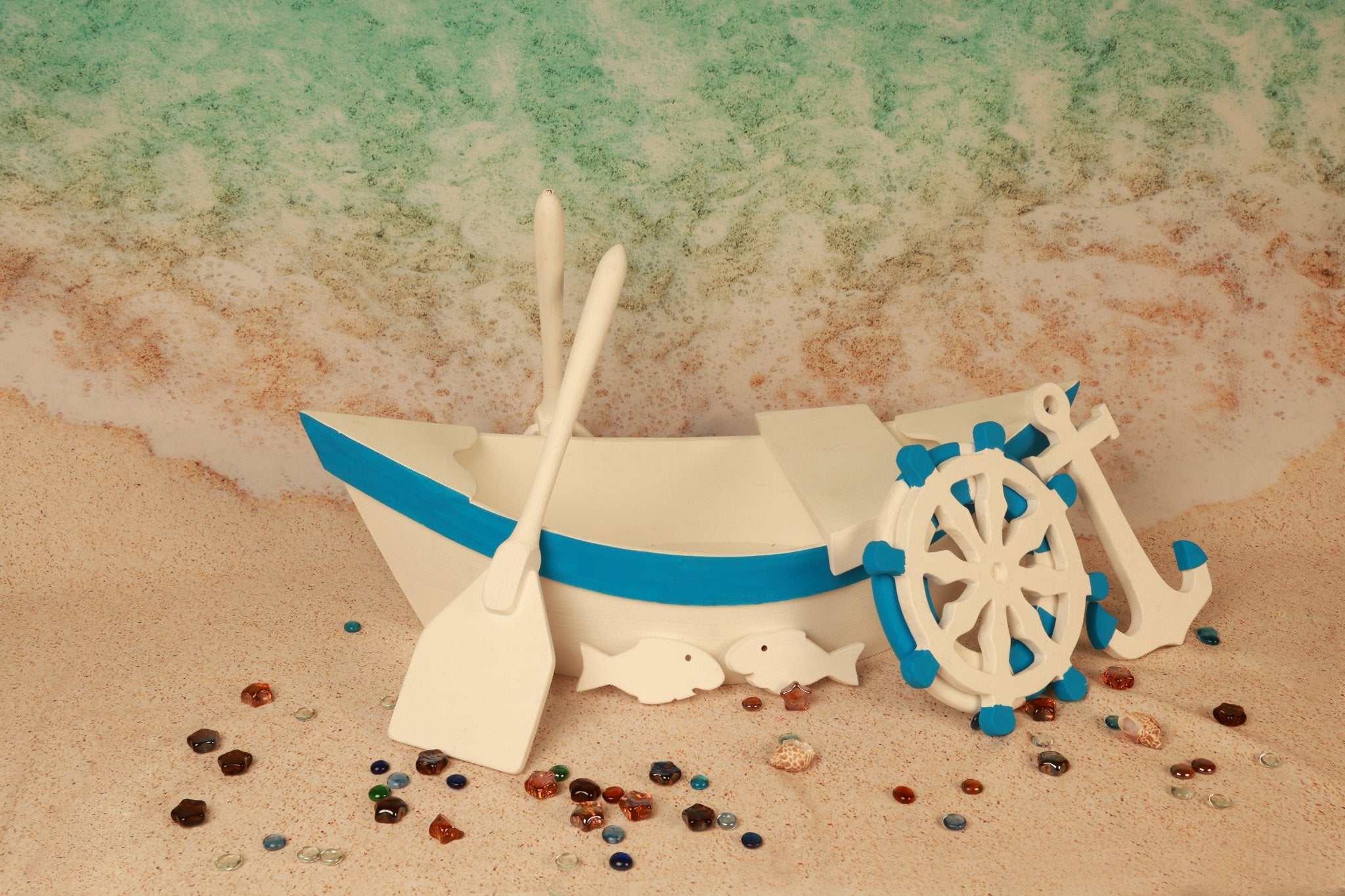 white boat photography prop for newborn and kids photo shoot - Tiny Prop Store